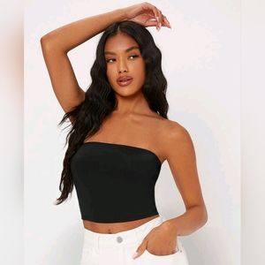 NWT Solid Crop Tube Top in Size Large.